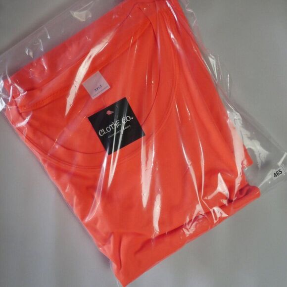 Clothe Co. Men's Size 3XLT T-Shirt Orange Neon BIG & TALL New - Picture 13 of 13